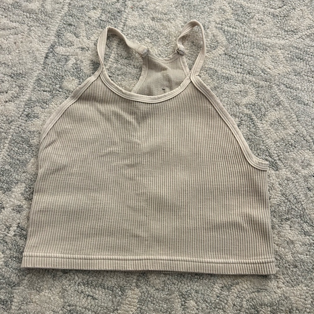 Free People Ribbed Tank Top - Cream